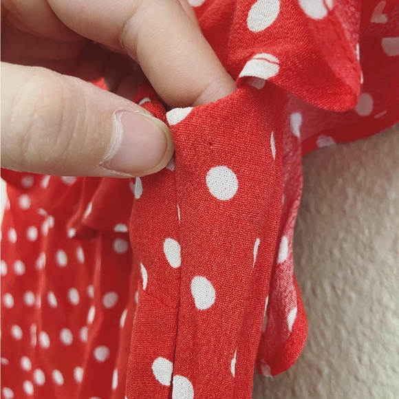 Revolve Privacy Please Polka Dot Ruffle Mini Dress - Picture 6 of 9